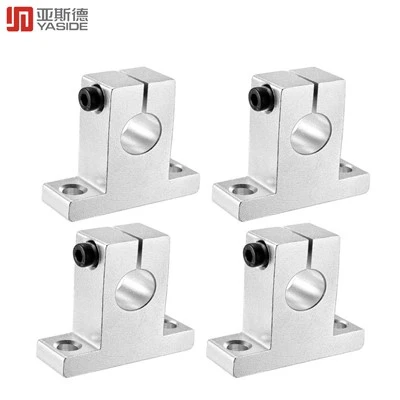 Piezas de soporte de eje lineal de aluminio CNC